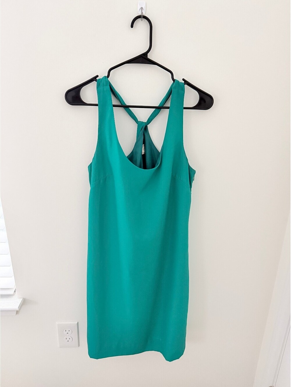 Women's Teal Halter Shift Dress | Sleeveless Mini Dress | Size 4
